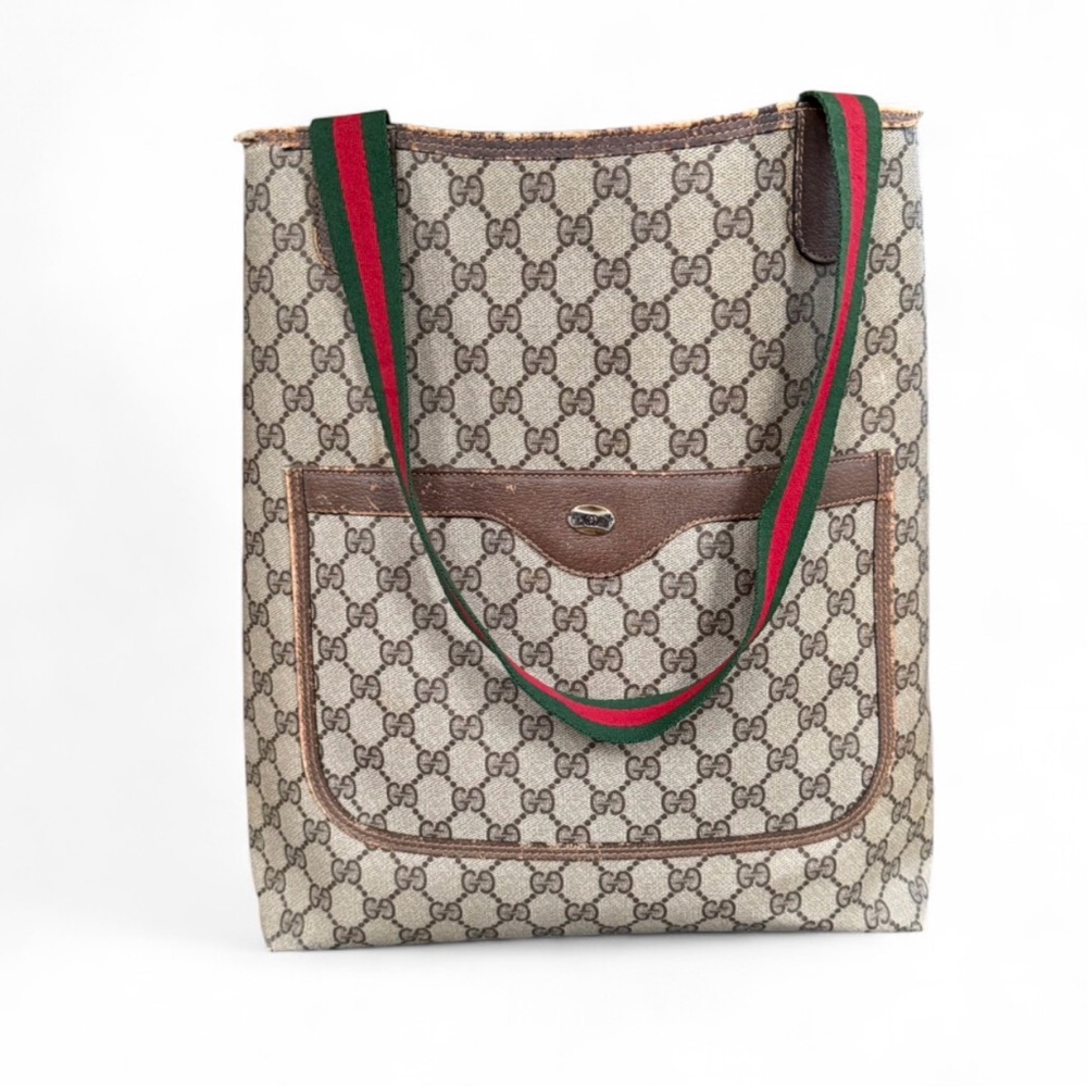 Gucci GG Supreme Sherry Line Monogram Tote - Picture 2 of 16